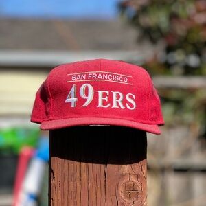 San Francisco 49ers Red Cap Vintage Starter